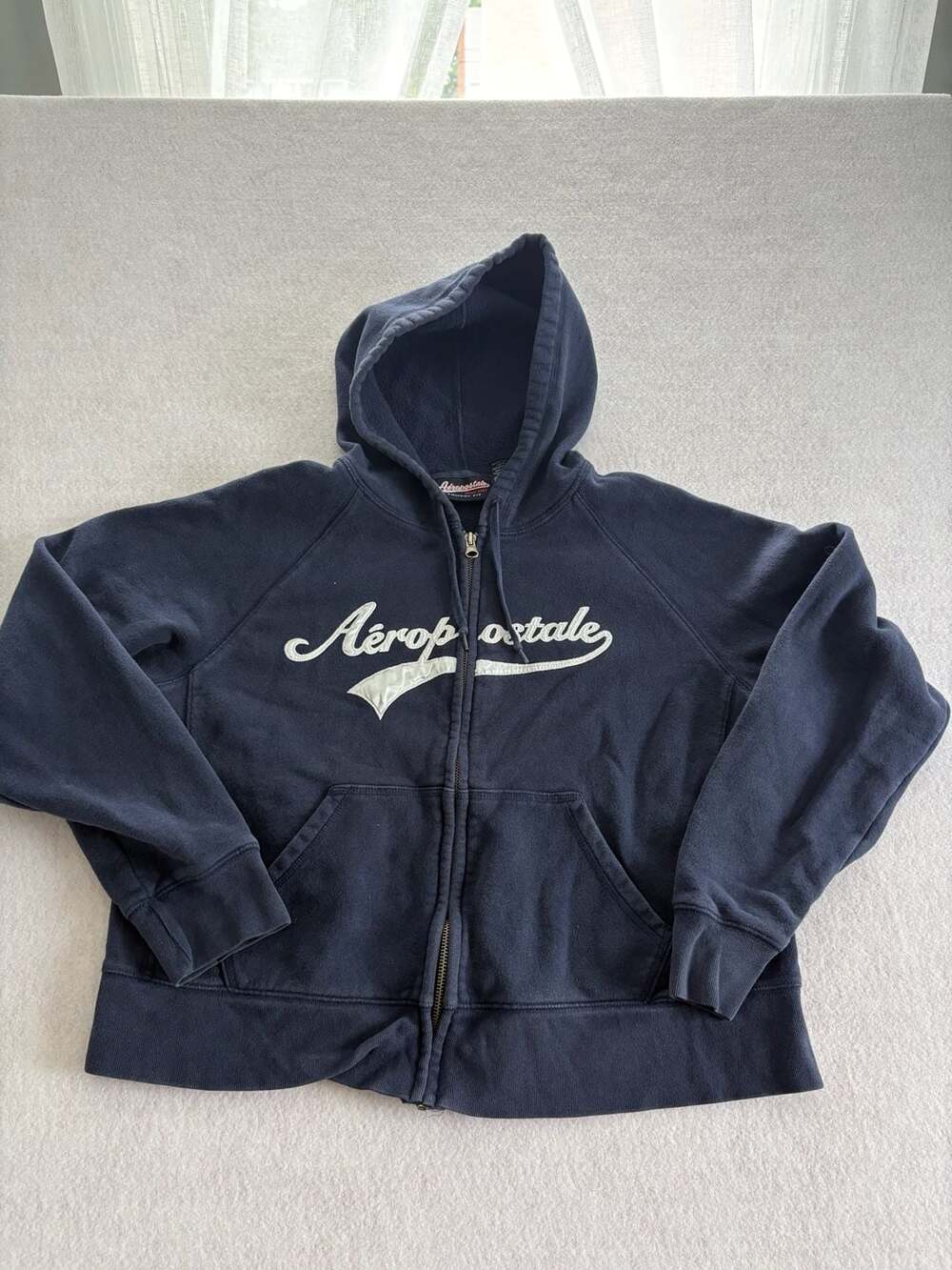 Aéropostale Tomboy Fit Navy Blue Zip-Up Hoodie